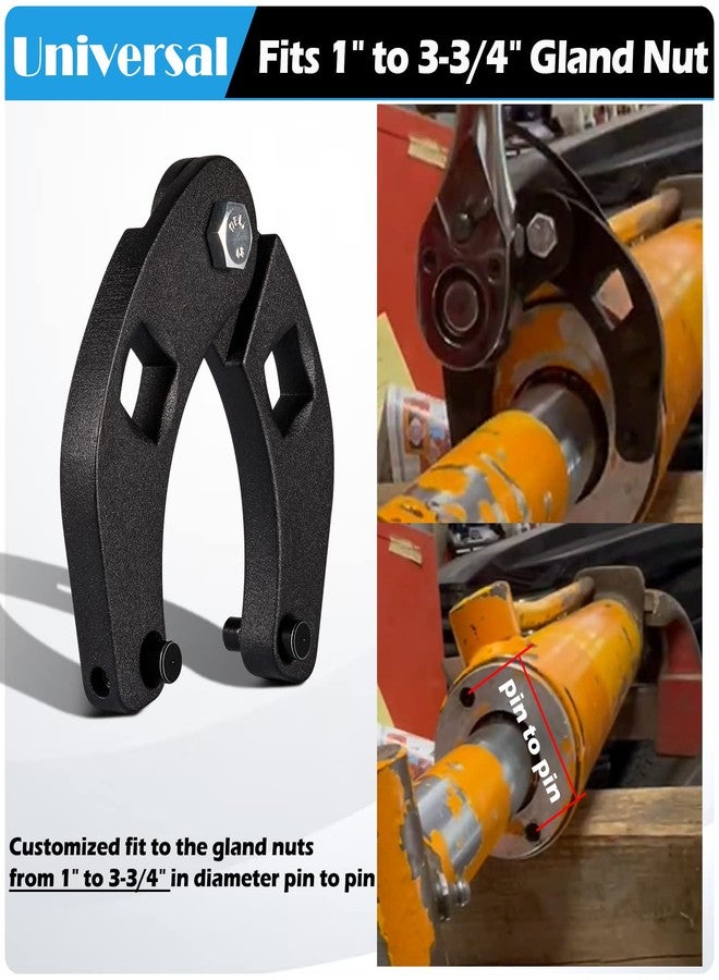 Sunluway 7463 Small Universal Gland Nut Wrench Hydraulic Cylinder Spanner Wrench on Most Farm and Construction Equipment, Remove 1" to 3.75" Gland Nut - Image 3